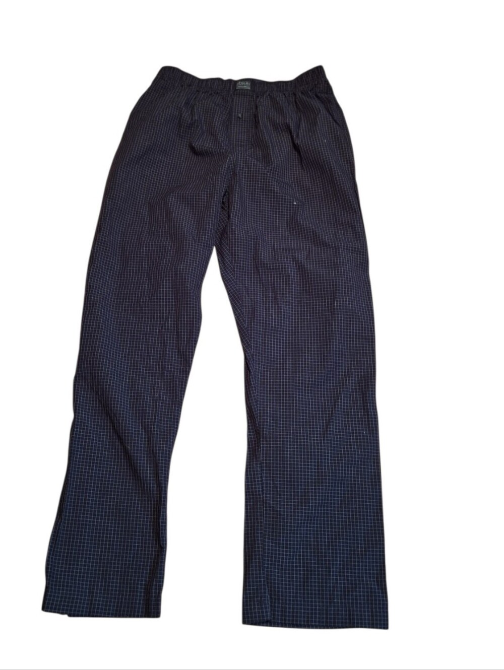 POLO Ralph Lauren Sleepwear Men's Pajama Pants Large Black Plaid Preppy Comfy